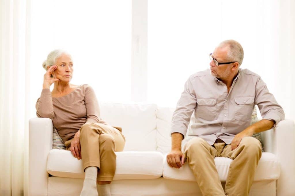 Senior Séparation Couple Divorce