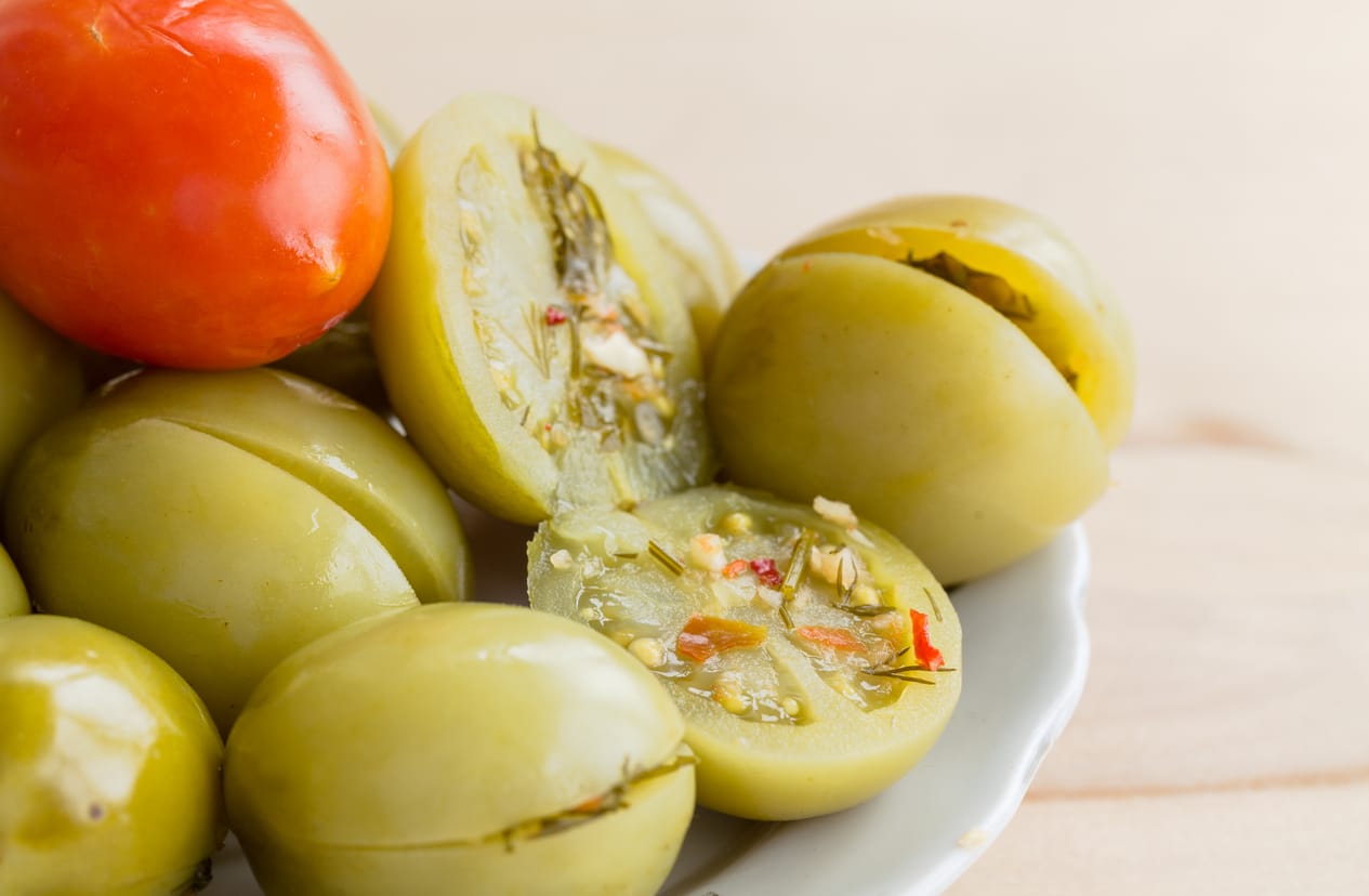  tomates vertes marinees