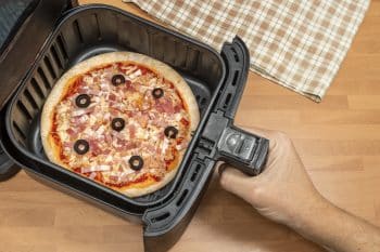 Baking Homemade Pizza In Air Fryer.