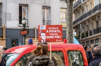 Protest Of The Unions Against The French Retirement Pension Reform In Paris