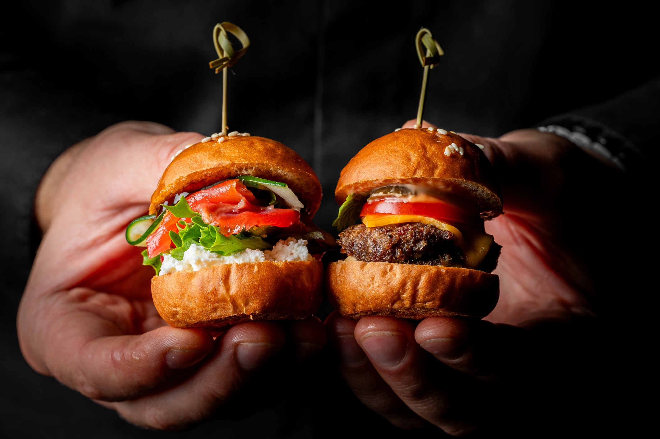 Fraîcheur scandinave : le mini burger au saumon gravlax et aneth