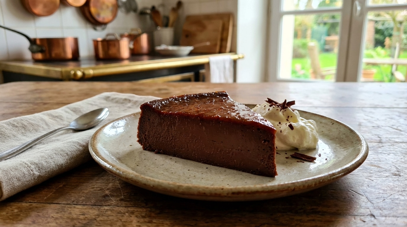 Ce Flan Au Chocolat Maison Tremble Encore Quand On Le Sort Du Four Et Cest Exactement Comme Ca Quil Devient Irresistible Featured