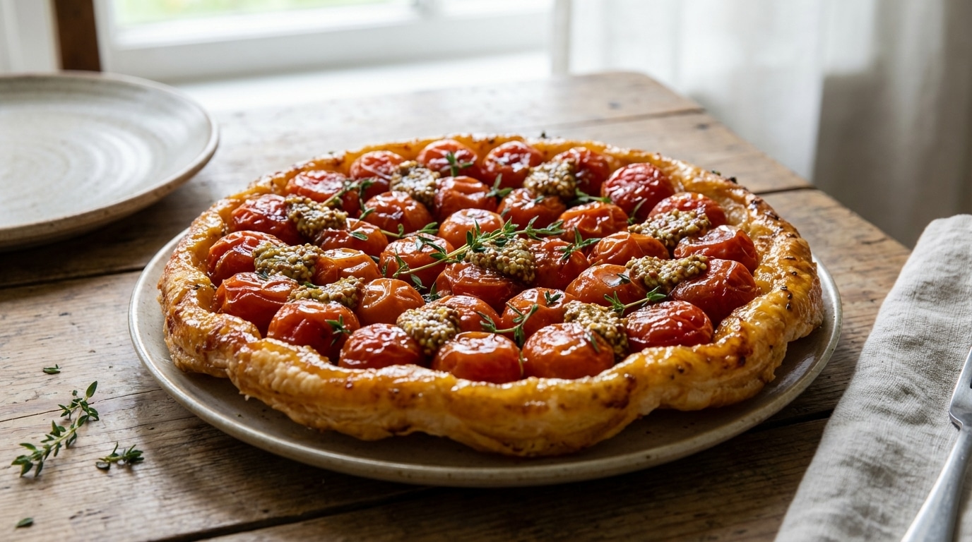 Fondante Caramelisee Prete En Moins De 30 Minutes Cette Tatin Salee Davril Va Remplacer Toutes Vos Tartes Aux Tomates Featured