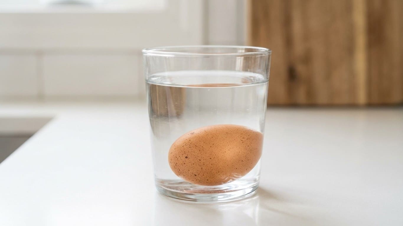 « Frais » sur l'étiquette ? J'ai plongé mes œufs dans un verre d'eau, et j'ai vite déchanté