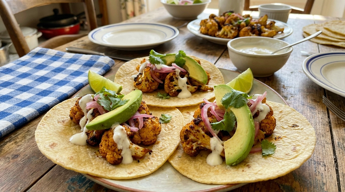 Je Ne Cuisine Plus Jamais Le Chou Fleur Autrement Ces Tacos Vegetariens Ont Converti Toute Ma Famille En Un Seul Repas Featured