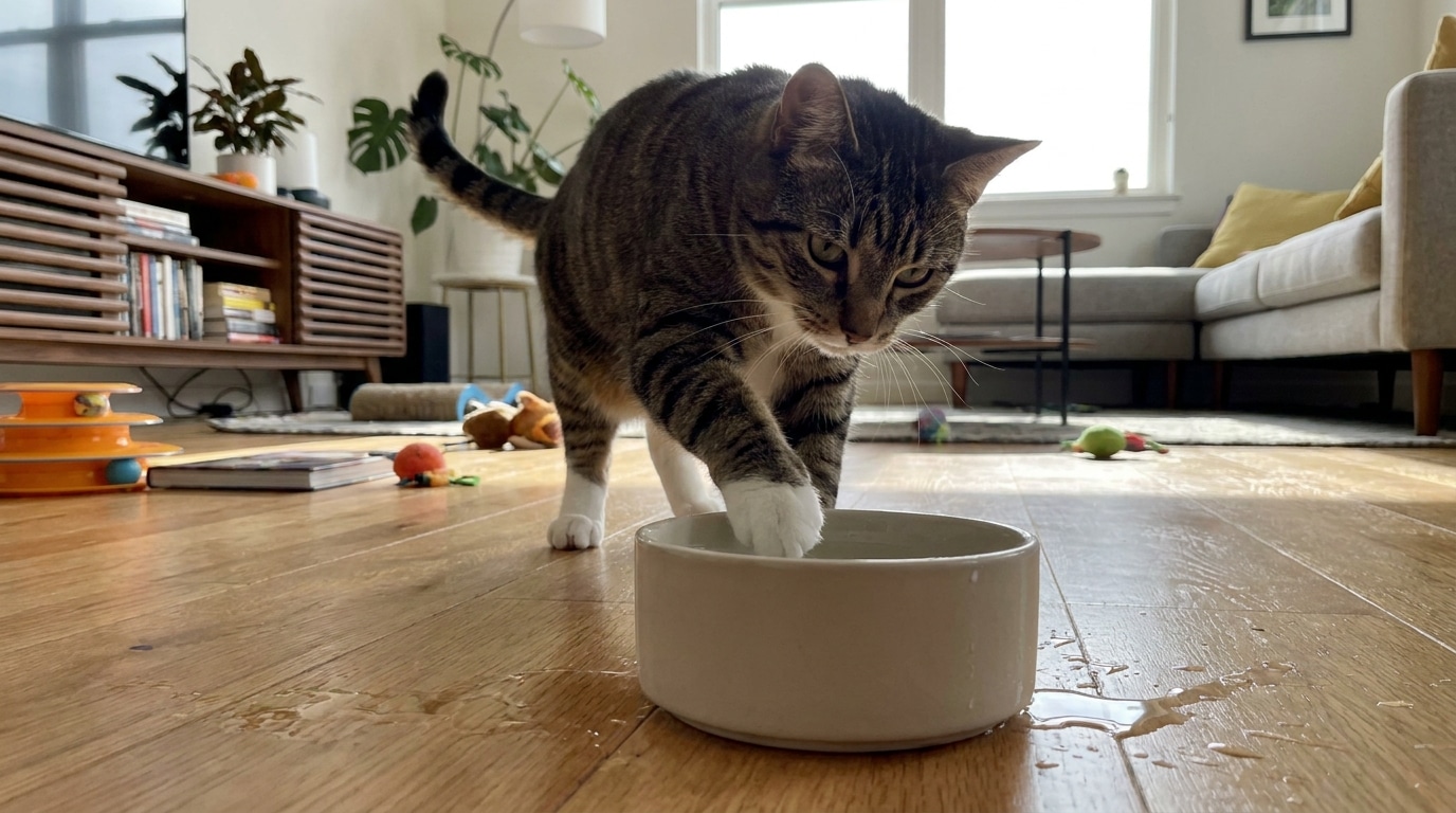 Je Pensais Quil Faisait Un Caprice Pourquoi Votre Chat Renverse Sa Gamelle Deau Chaque Jour Featured
