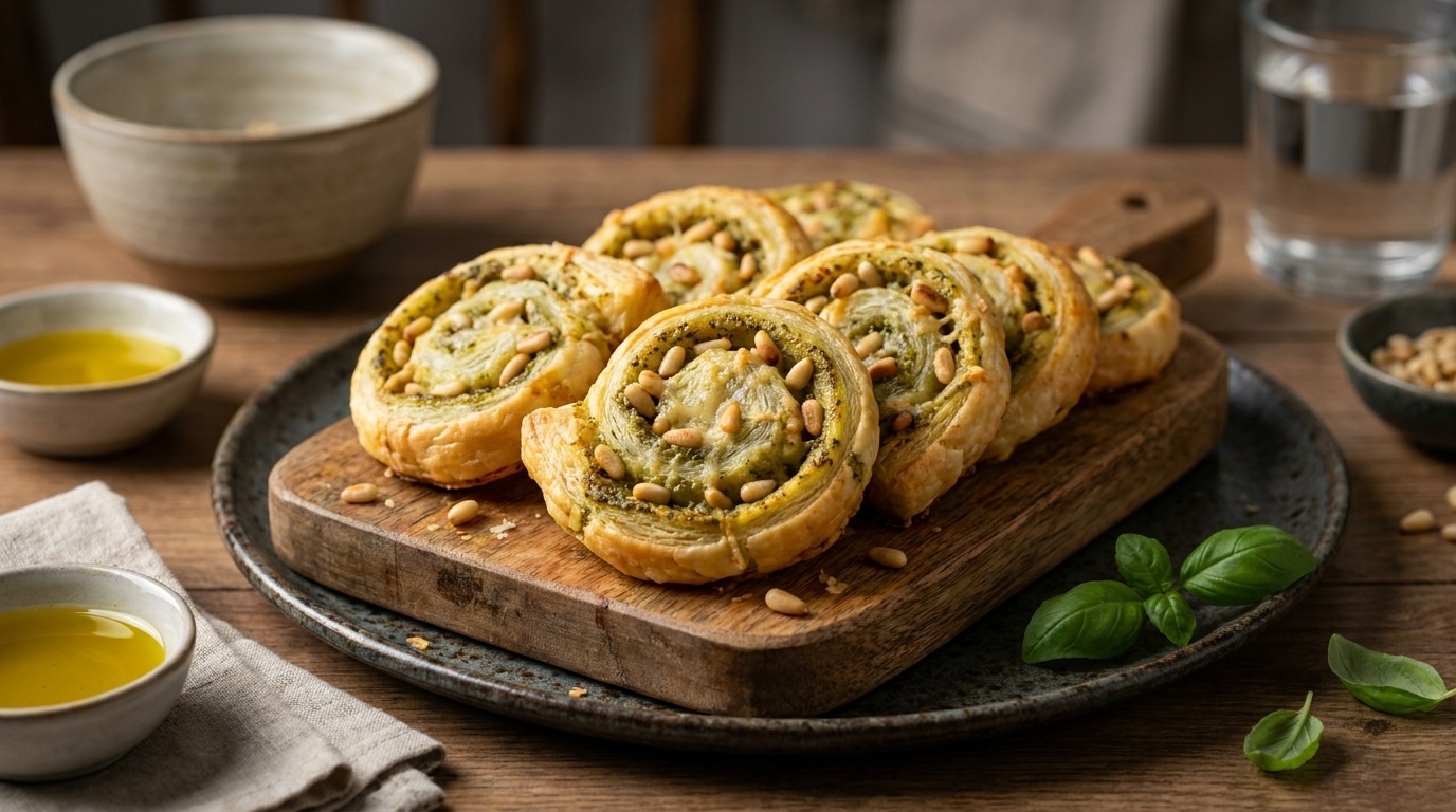 Pesto Parmesan Et Pignons Un Seul Geste Avec La Pate Feuilletee Et Vos Invites Croiront Que Vous Avez Commande Chez Un Traiteur Featured