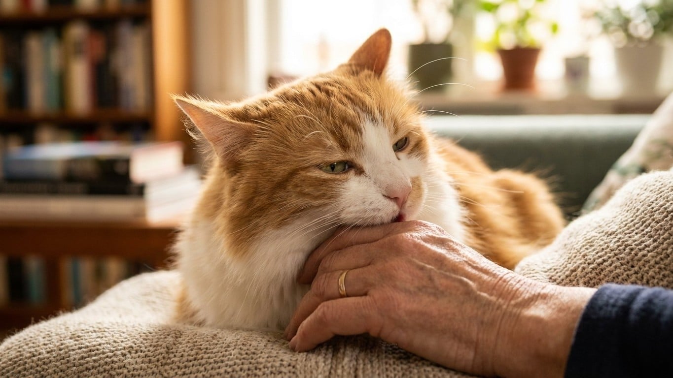 Quand votre chat mordille doucement votre main, votre premier réflexe est exactement celui qu'il ne faut pas avoir