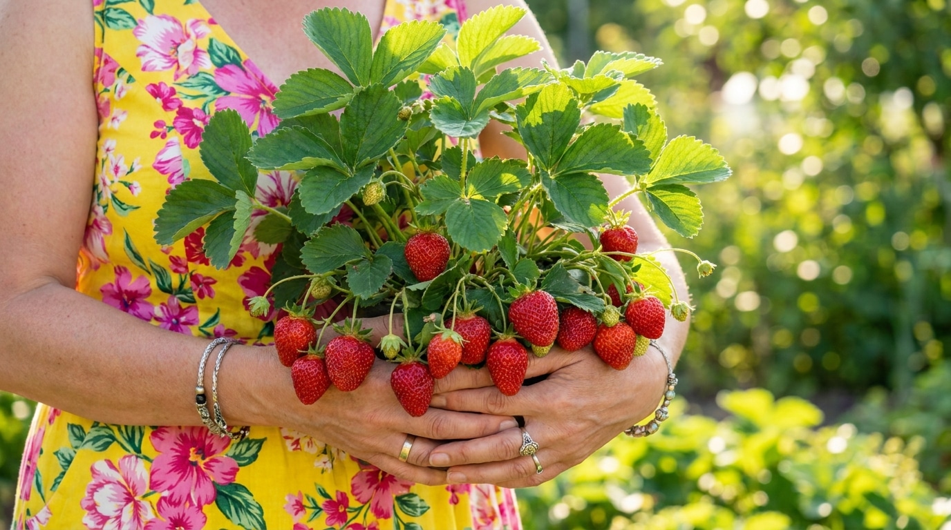 Fini Lengrais Pour Les Fraisiers Ce Dechet Que Tout Le Monde Jette Les Transforme En Veritables Machines A Fruits Featured