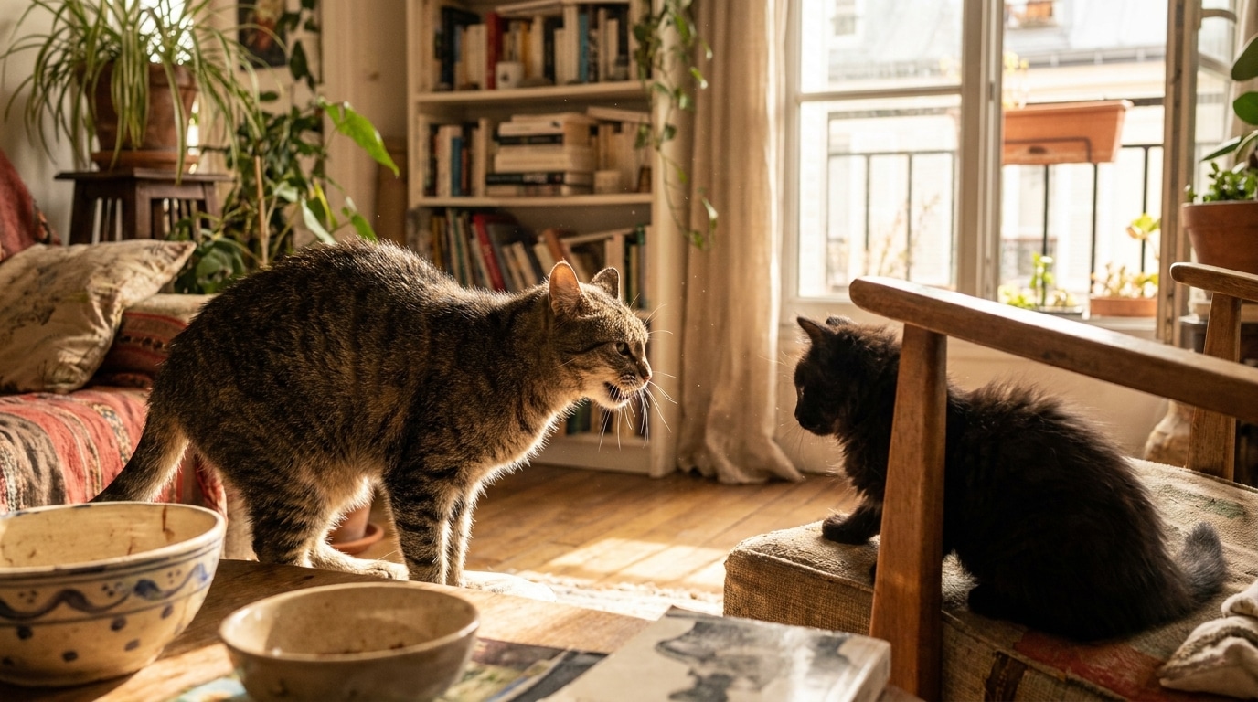 Jai Laisse Mes Deux Chats Se Rencontrer Le Premier Soir Quand Jai Vu La Reaction De Lancien Jai Compris Que Javais Grille Toutes Les Etapes Featured
