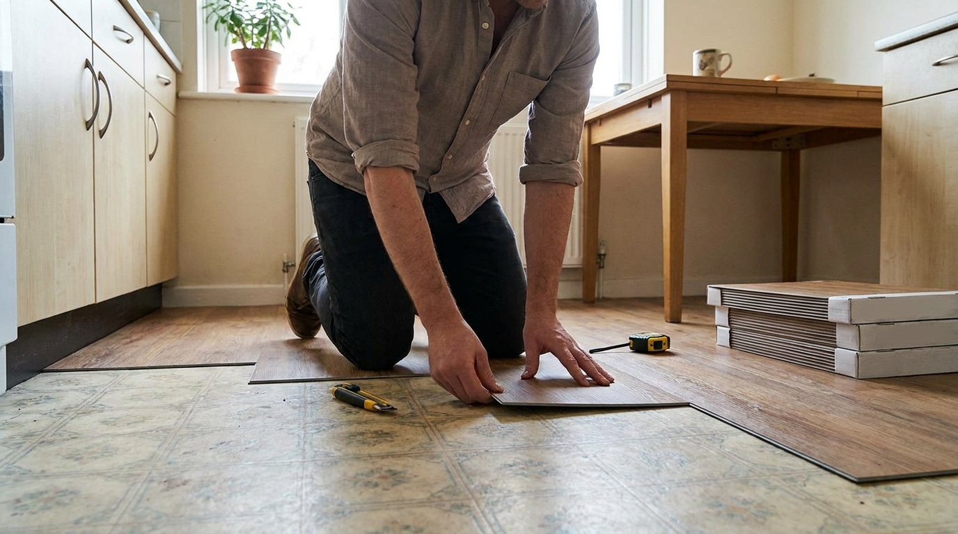Jai Pose Ces Dalles Adhesives Action Sur Mon Vieux Lino Mes Voisins Ont Cru Que Javais Fait Venir Un Carreleur Featured