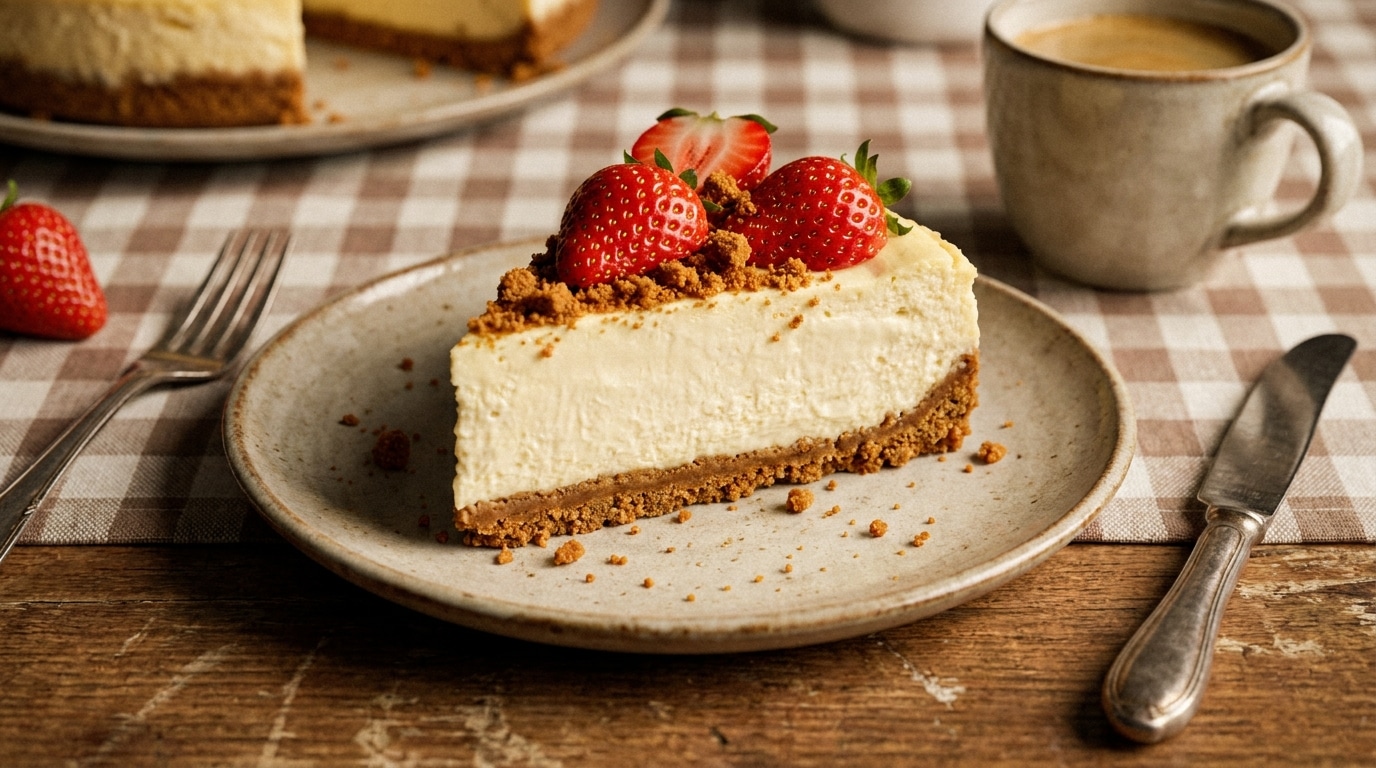 Jai Servi Ce Cheesecake Fraises Speculoos A La Fin Dun Repas Copieux Tout Le Monde A Repris Une Part Malgre Les Ventres Pleins Featured