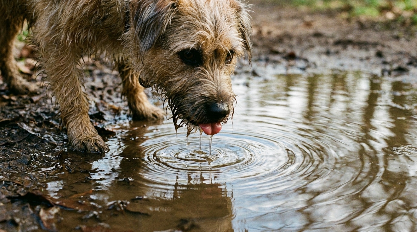 Les Anciens Le Savaient Laisser Son Chien Laper Dans Une Flaque Nest Jamais Sans Risque Featured