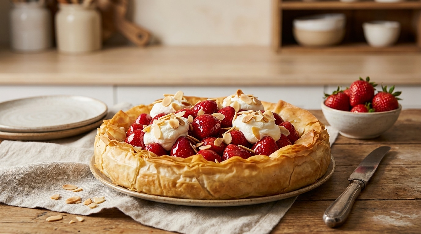 Mais Cest Quoi Qui Croustille Autant Ma Tarte Aux Fraises Sans Pate Classique Featured