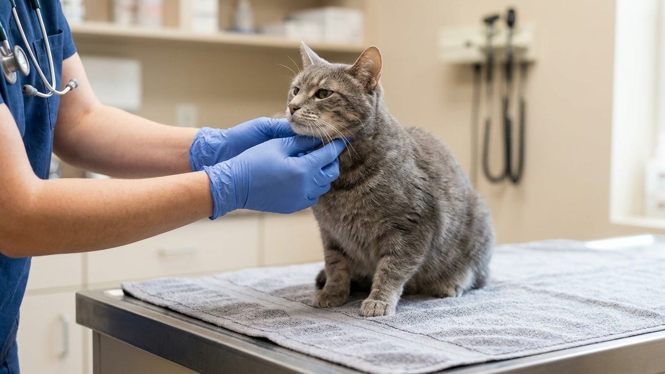 Mon chat mangeait le double et je pensais lui faire plaisir : le vétérinaire a regardé son cou et tout a basculé
