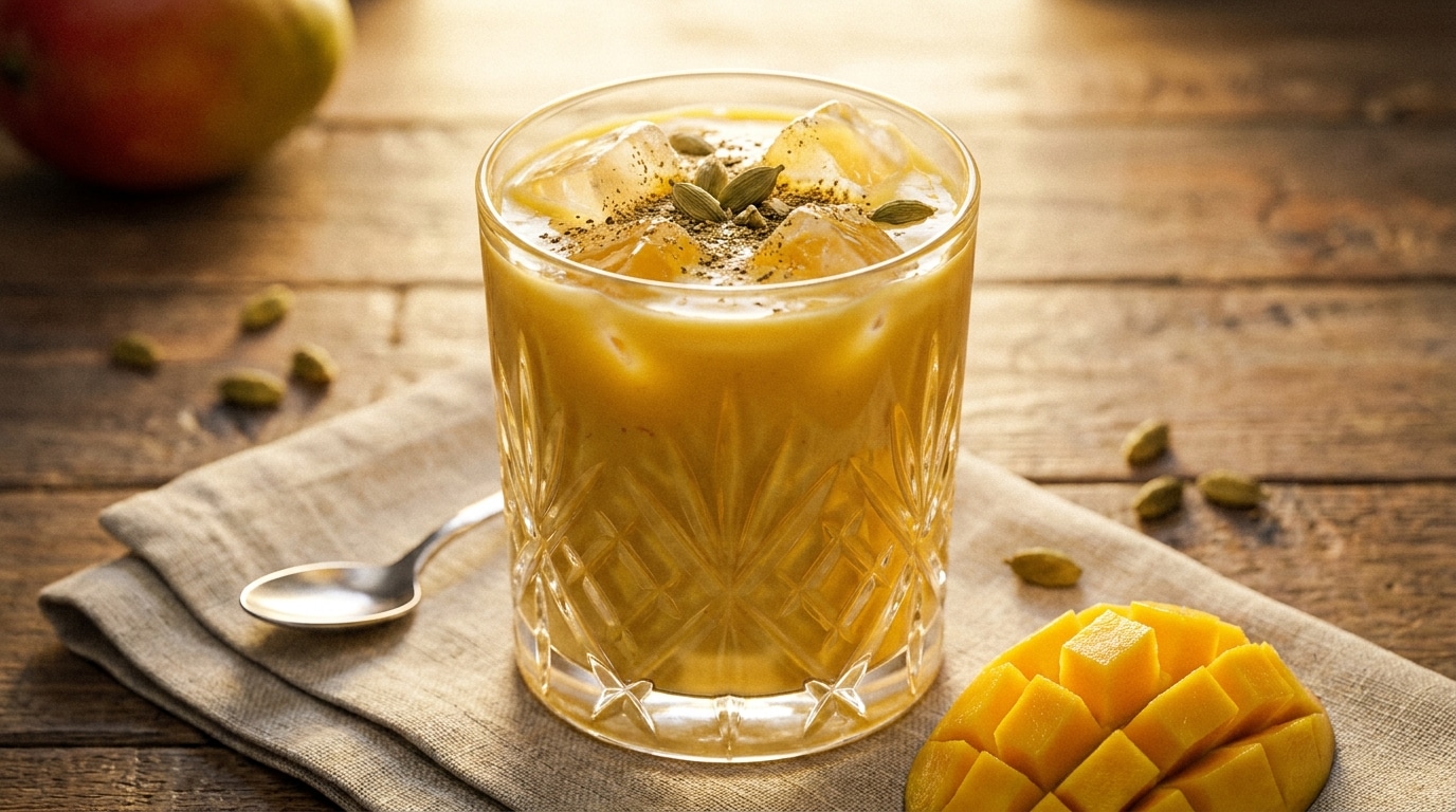 On Dirait Celui Du Resto Indien Preparee En 5 Minutes Cette Boisson A La Mangue A Fait Voyager Toute La Table Featured
