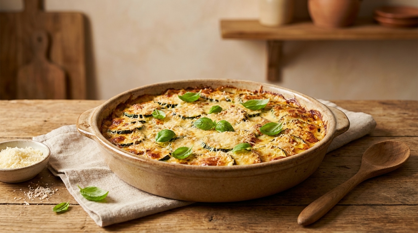 Oubliez La Corvee De Cuisine Ce Gratin De Courgettes Ultra Frais Et Leger Est Le Digne Roi De Vos Soirees Dete Featured