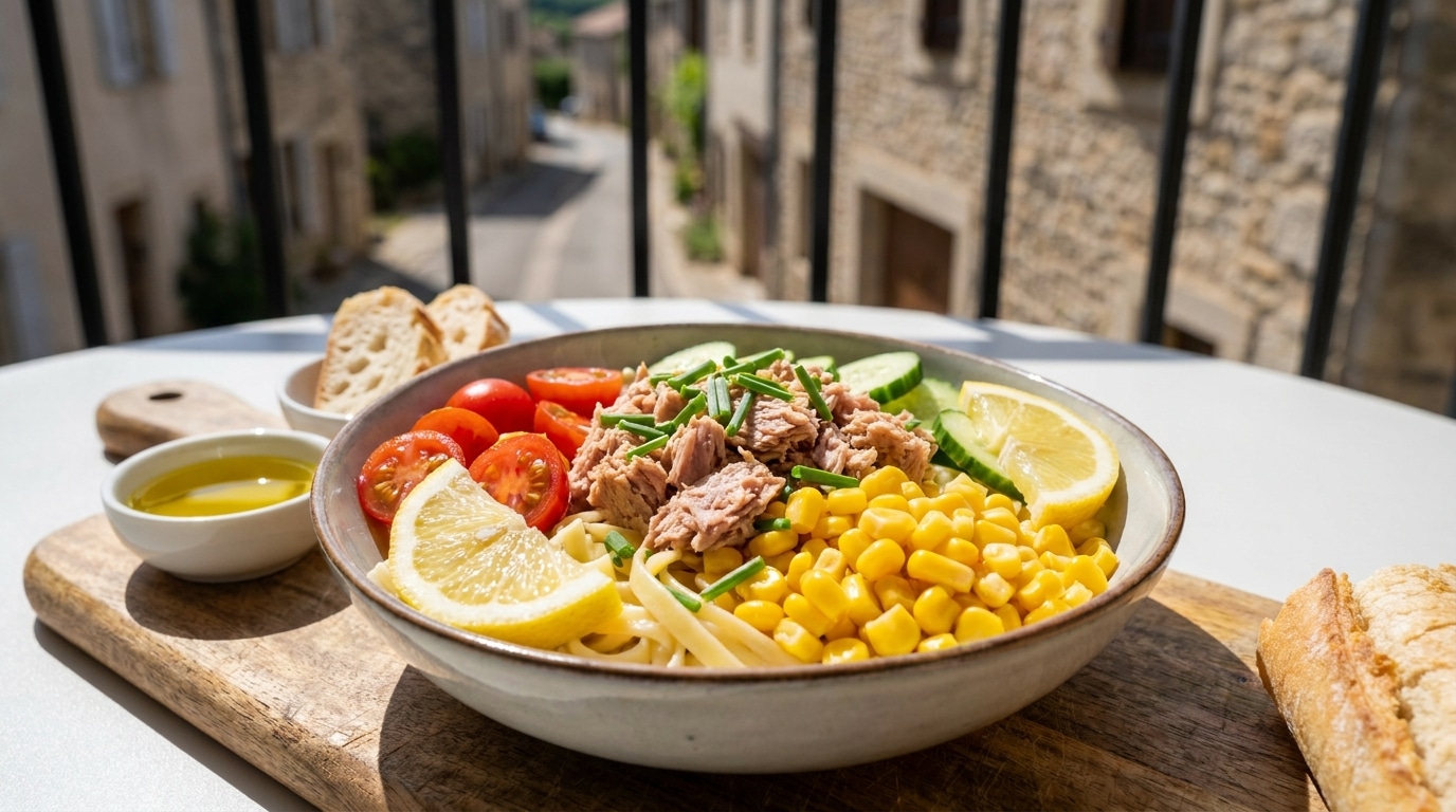 Salade De Pates Au Thon Cest Lingredient Que Personne Najoute Qui Rend La Mienne Si Fraiche Et Addictive Featured