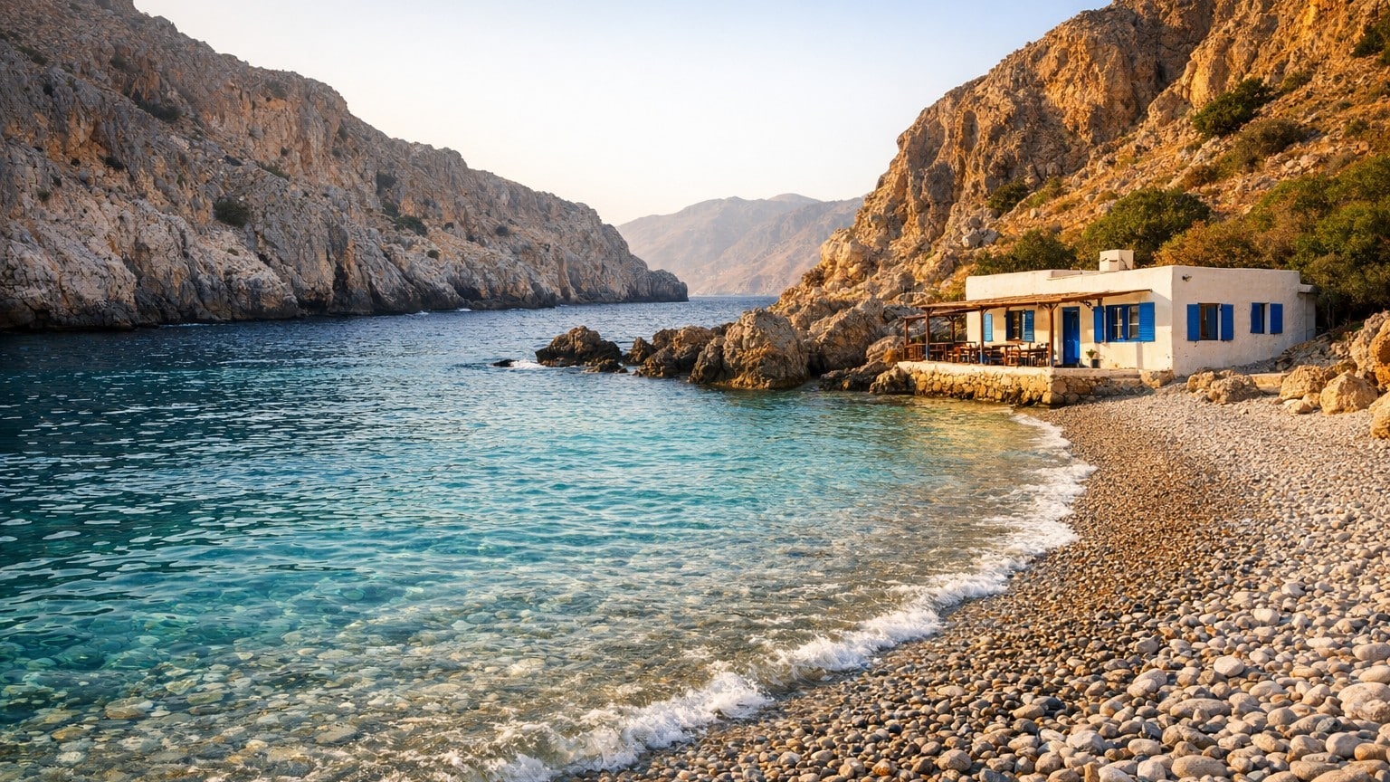 Tout le monde visite le même côté de la Crète : de l'autre, il y a des plages vides et des villages où le repas coûte le p...