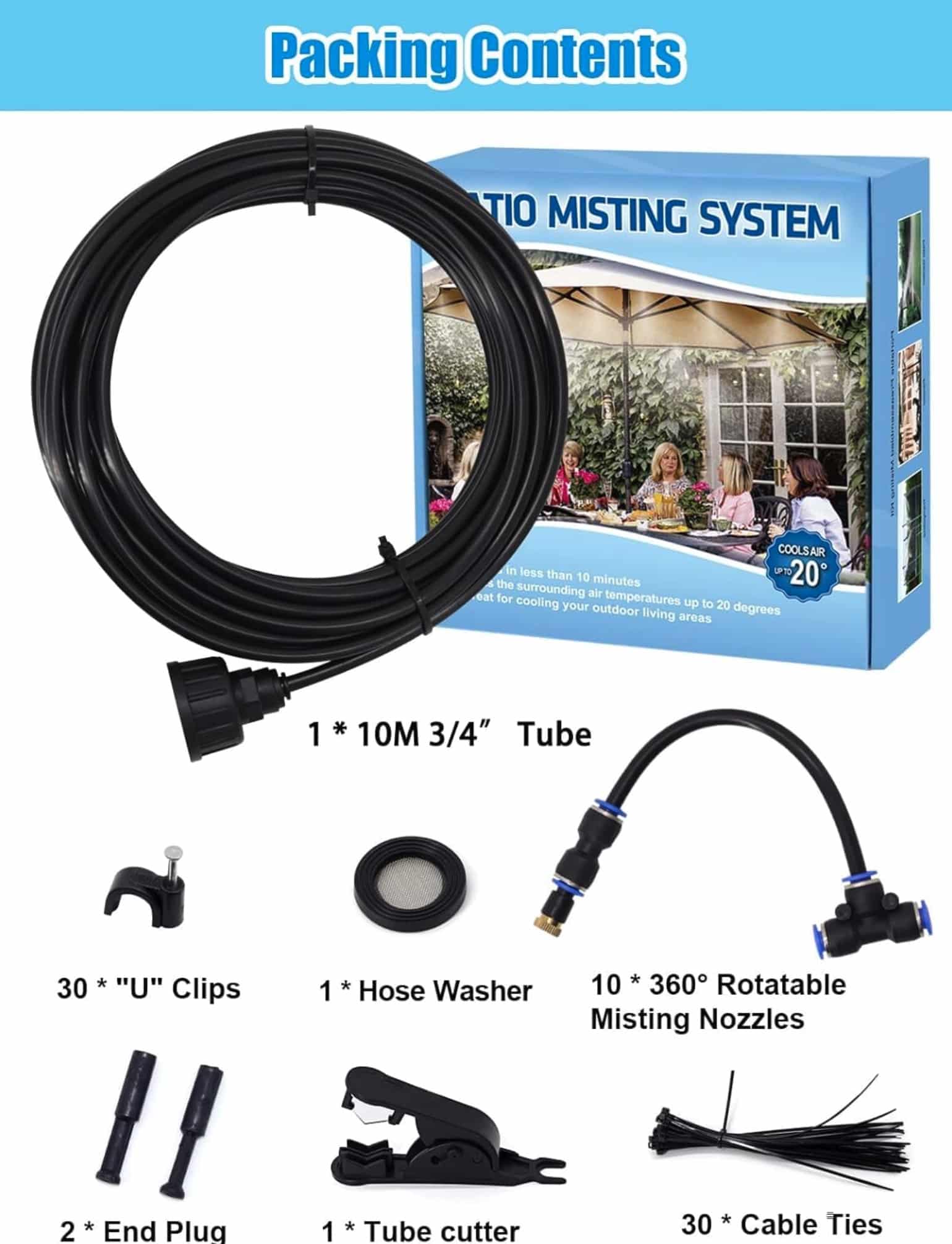 Une oasis de fraîcheur instantanée grâce à ce système de brumisation ultra-simple à installer