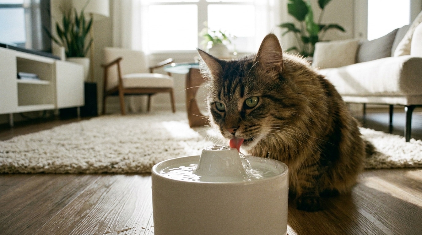 Avec La Canicule Mon Chat Ne Buvait Presque Plus Et Je Minquietais Le Jour Ou Jai Pose Cette Fontaine A 999 E De Chez Action Tout A Change Featured