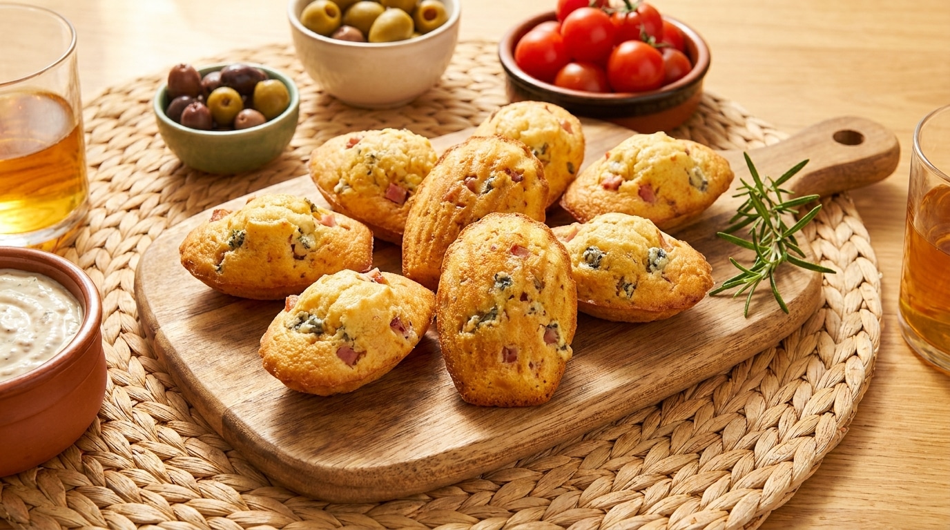 Ces Madeleines Salees Jambon Roquefort Se Picorent Sans Faim La Fournee Entiere Senvole Avant Meme Le Premier Verre Featured