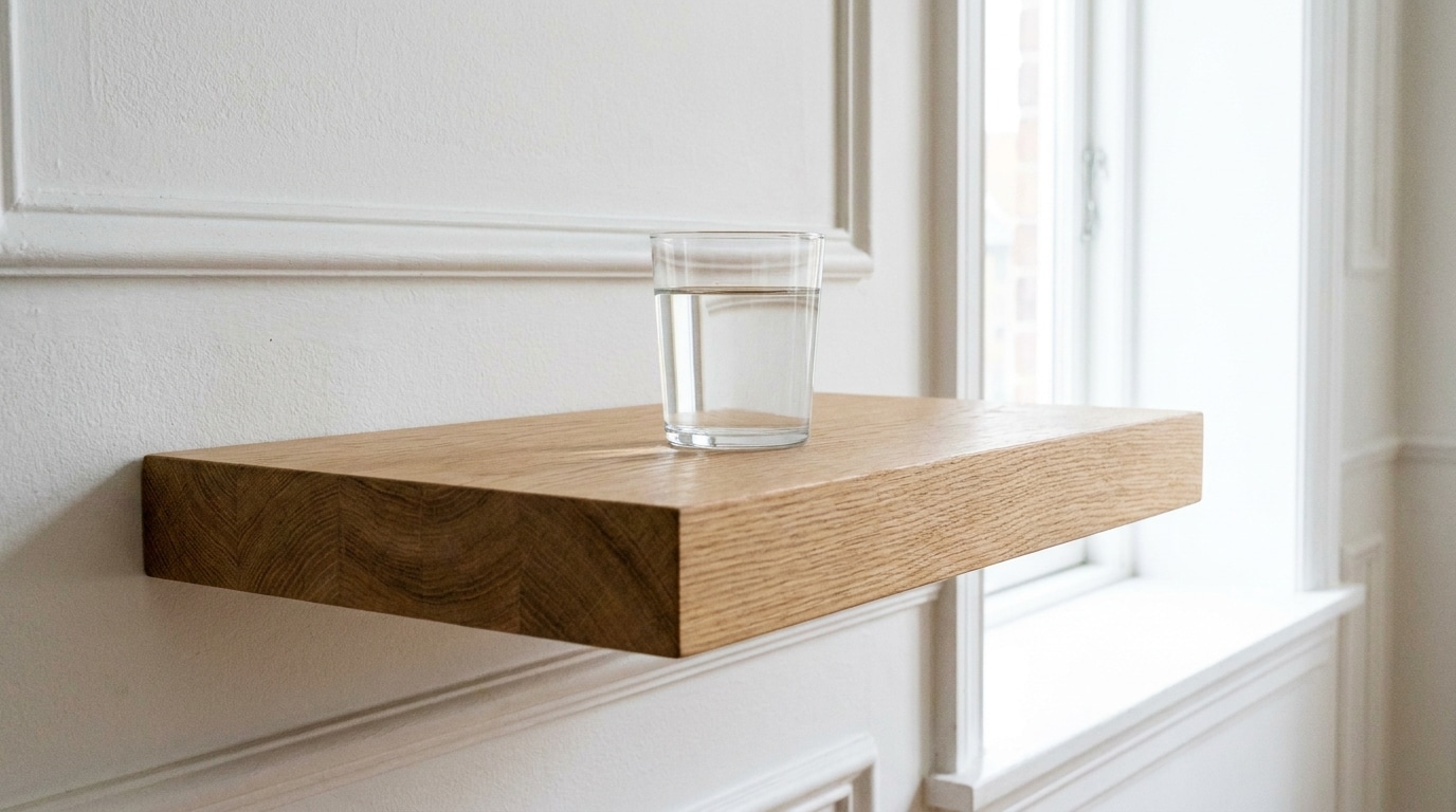 Cette Technique Oubliee De Nos Grands Parents Permet De Fixer Une Etagere Droite Au Millimetre Sans Le Moindre Outil De Mesure Featured