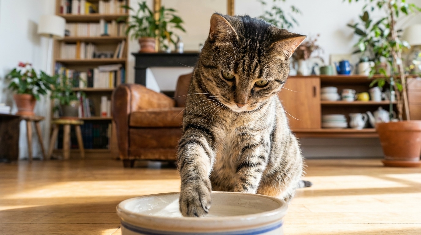 Depuis 8 Ans Je Regarde Mon Chat Mettre La Patte Dans Leau Avant De Boire Je Pensais Quil Jouait Mais Ce Nest Pas Du Tout Ce Qui Se Passe Featured