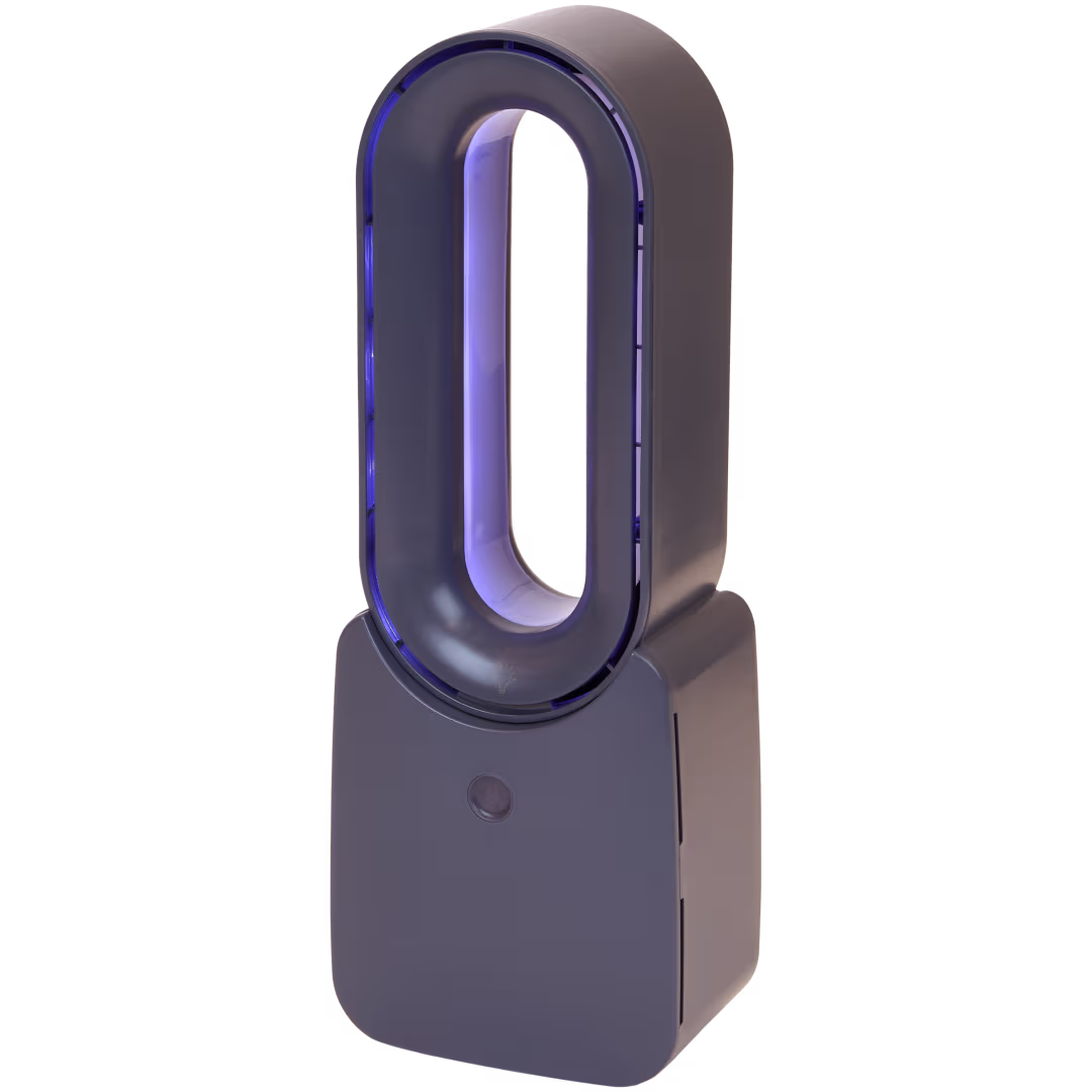 Un design sans pales et des lumières LED intégrées pour sublimer votre espace de vie