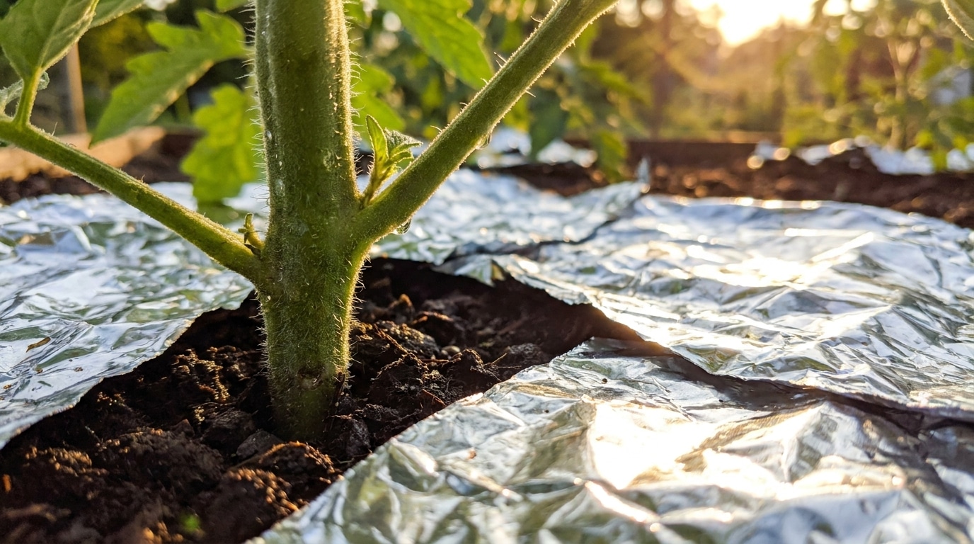 Elle Deroule Du Papier Alu Au Pied De Ses Tomates Et Cest Une Idee De Genie Surtout Quand Il Fait Chaud Featured