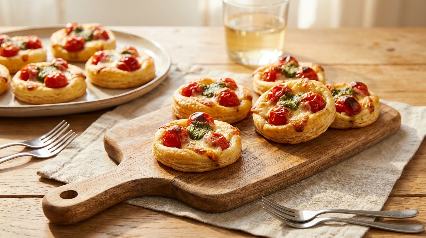 En Italie On Les Sert Sur Les Terrasses Tout Lete Ces Tartelettes Aux Tomates Roties Et Pesto Debarquent Enfin Sur Nos Tables Featured