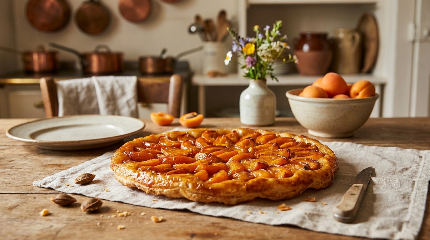 Facile Comme Tout Cette Tarte Fine Aux Abricots Caramelises Embaume La Maison Dun Doux Parfum De Vacances Featured