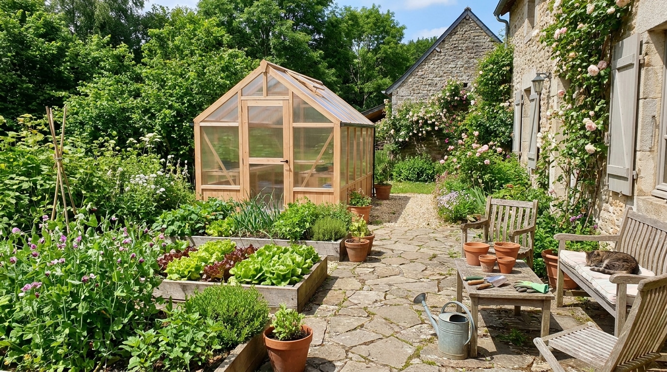 Fini Dacheter Ses Legumes Cette Petite Serre Montee En Un Week End Change Tout Au Potager Featured