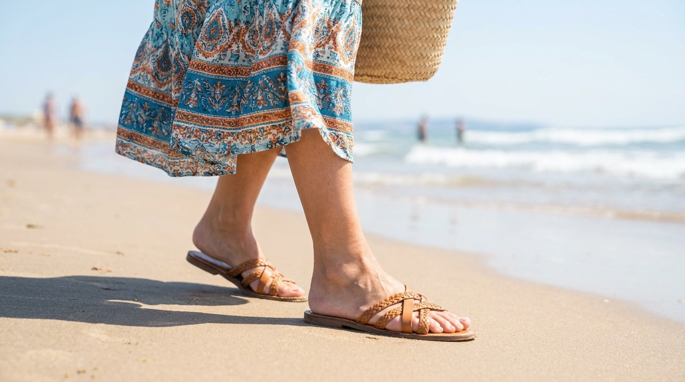 Fini Les Tongs A La Plage Ces Chaussures Deviennent L Indispensable De L Ete Et Les Podologues Valident 224613 1780672196