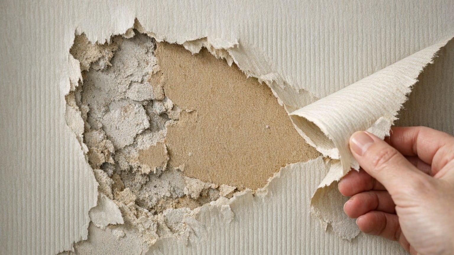J'ai collé mon papier peint directement sur le placo sans sous-couche : le jour où j'ai voulu le retirer, le carton est ve...