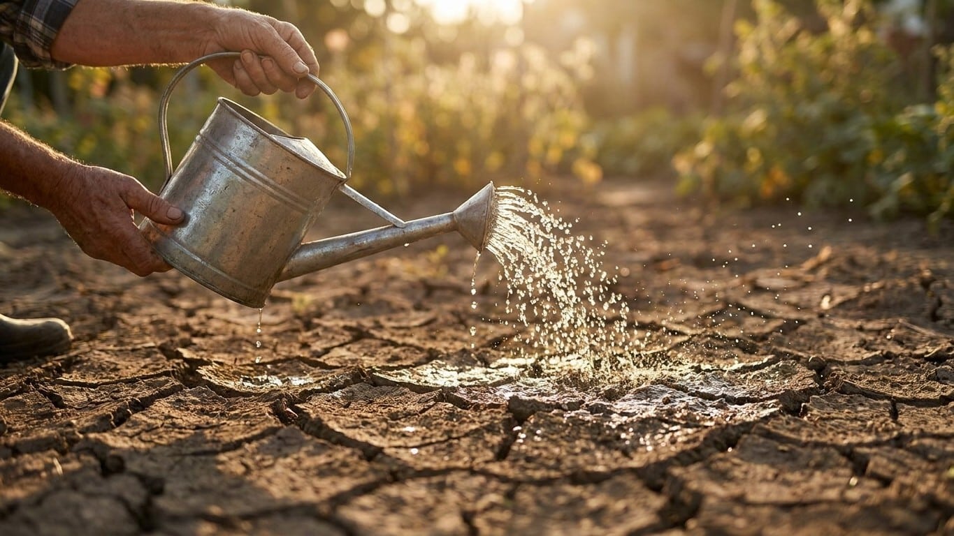 J'arrosais mes plantes le soir en pleine canicule : un jardinier m'a montré pourquoi mes racines ne recevaient presque rien