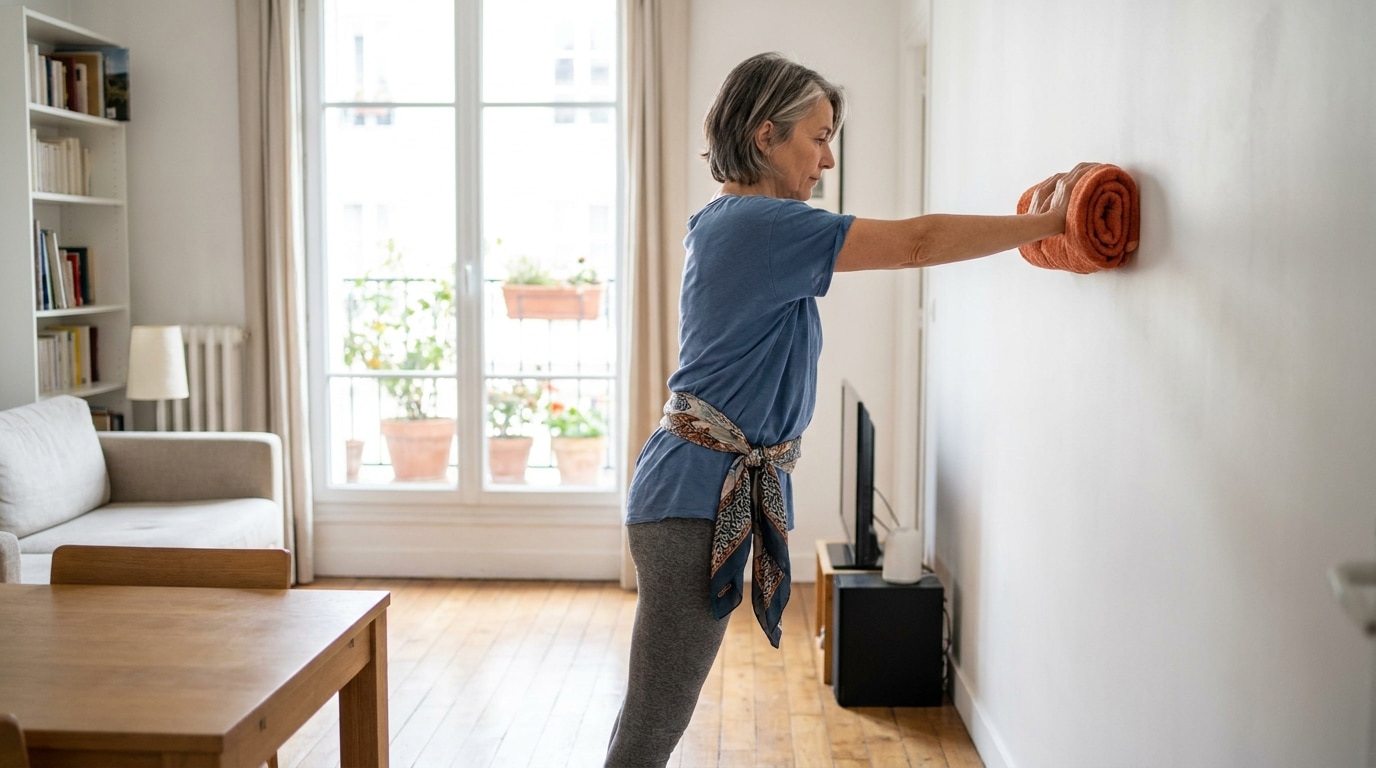 Jai Muscle Tout Mon Corps Avec Un Mur Et Une Serviette Quand Jai Vu Les Resultats En 5 Minutes Par Jour Jai Abandonne La Salle Featured