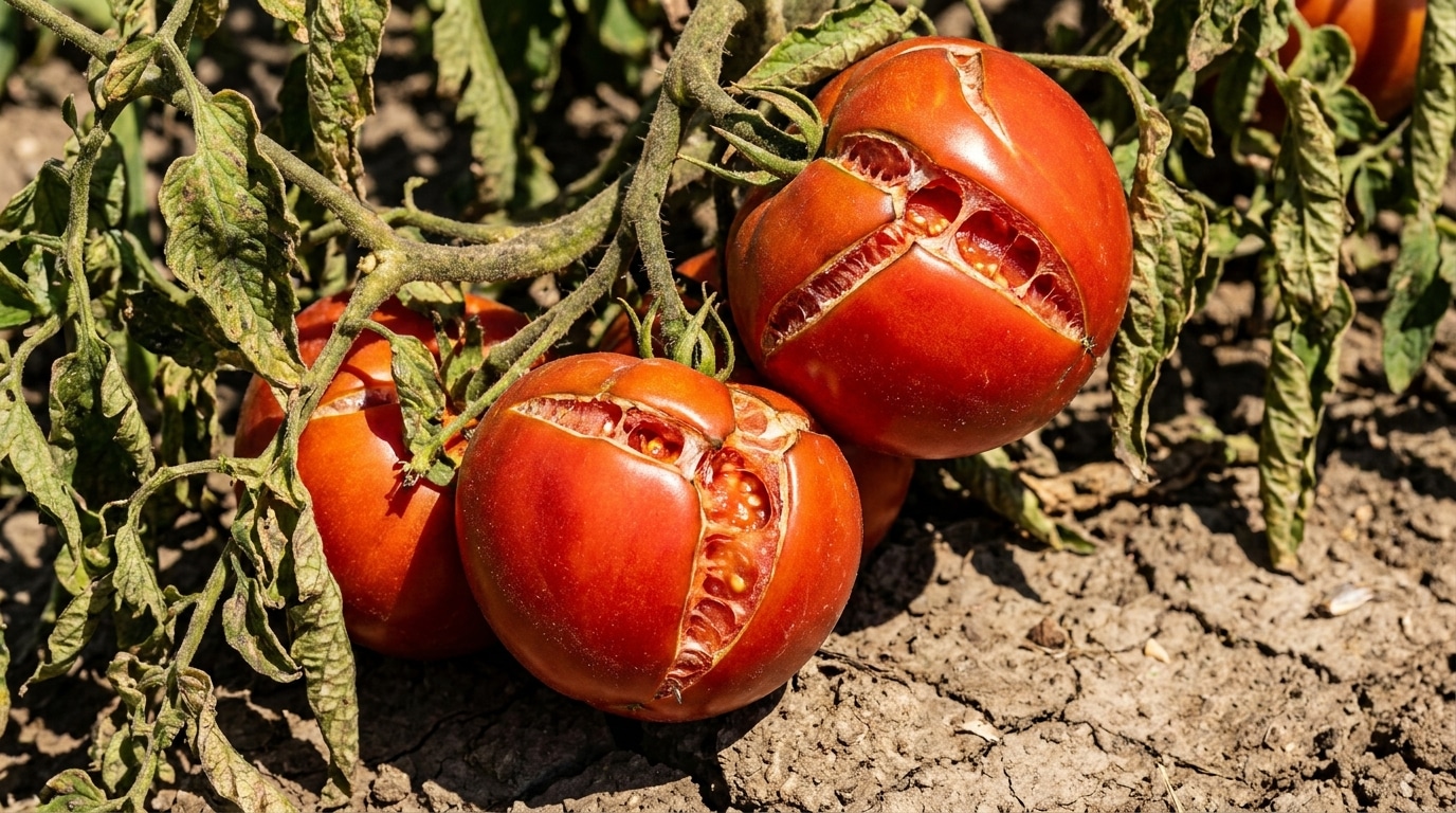 Je Croyais Les Sauver Lerreur Darrosage Qui Fait Exploser Les Tomates En Pleine Canicule Featured
