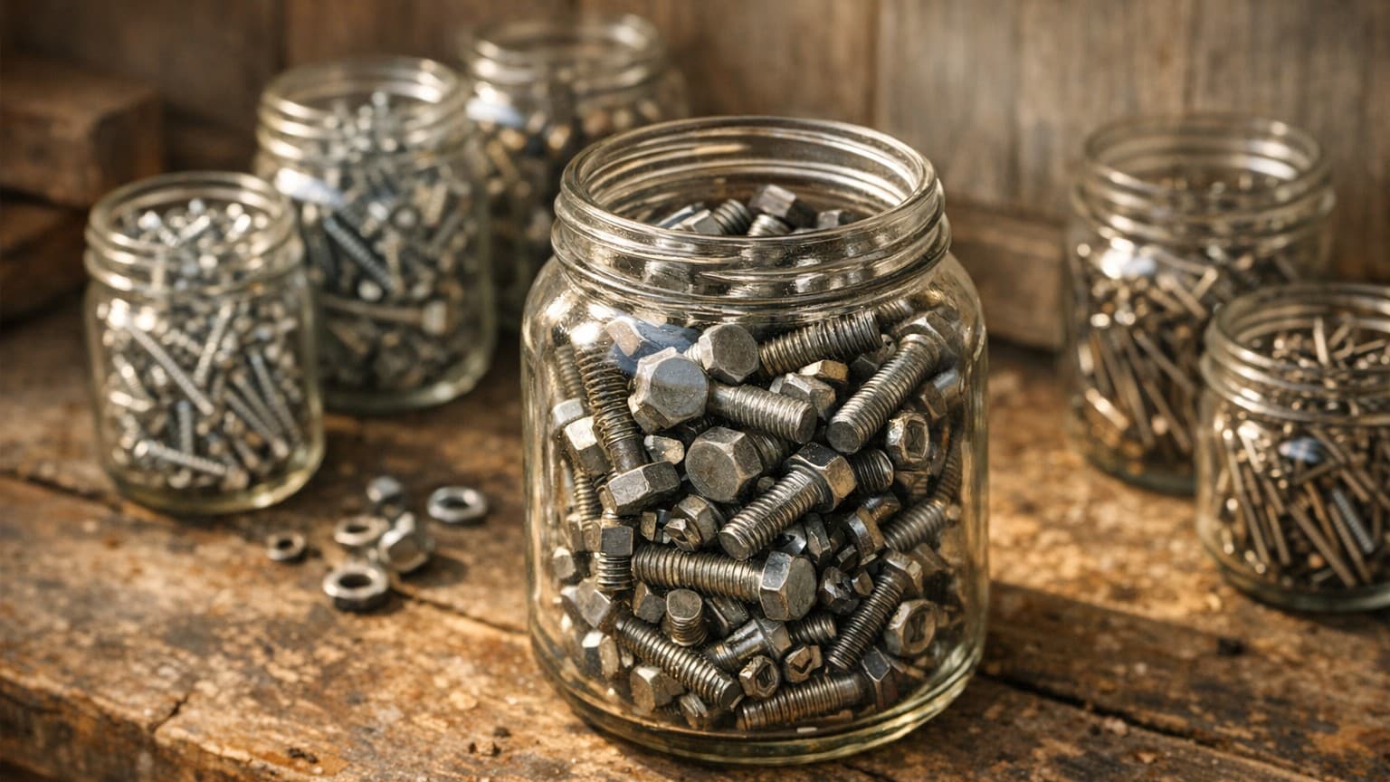 Je rachetais des boîtes de rangement pour mon établi tous les ans : le jour où j'ai vu les bocaux en verre de mon père, j'...