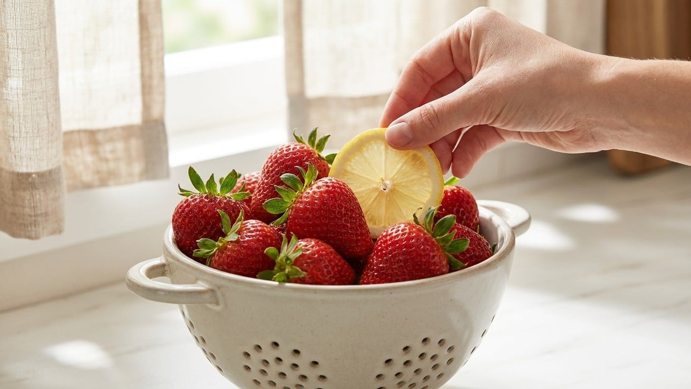 Je rinçais mes fraises sous le robinet depuis toujours : un maraîcher m'a montré pourquoi elles perdaient tout leur parfum