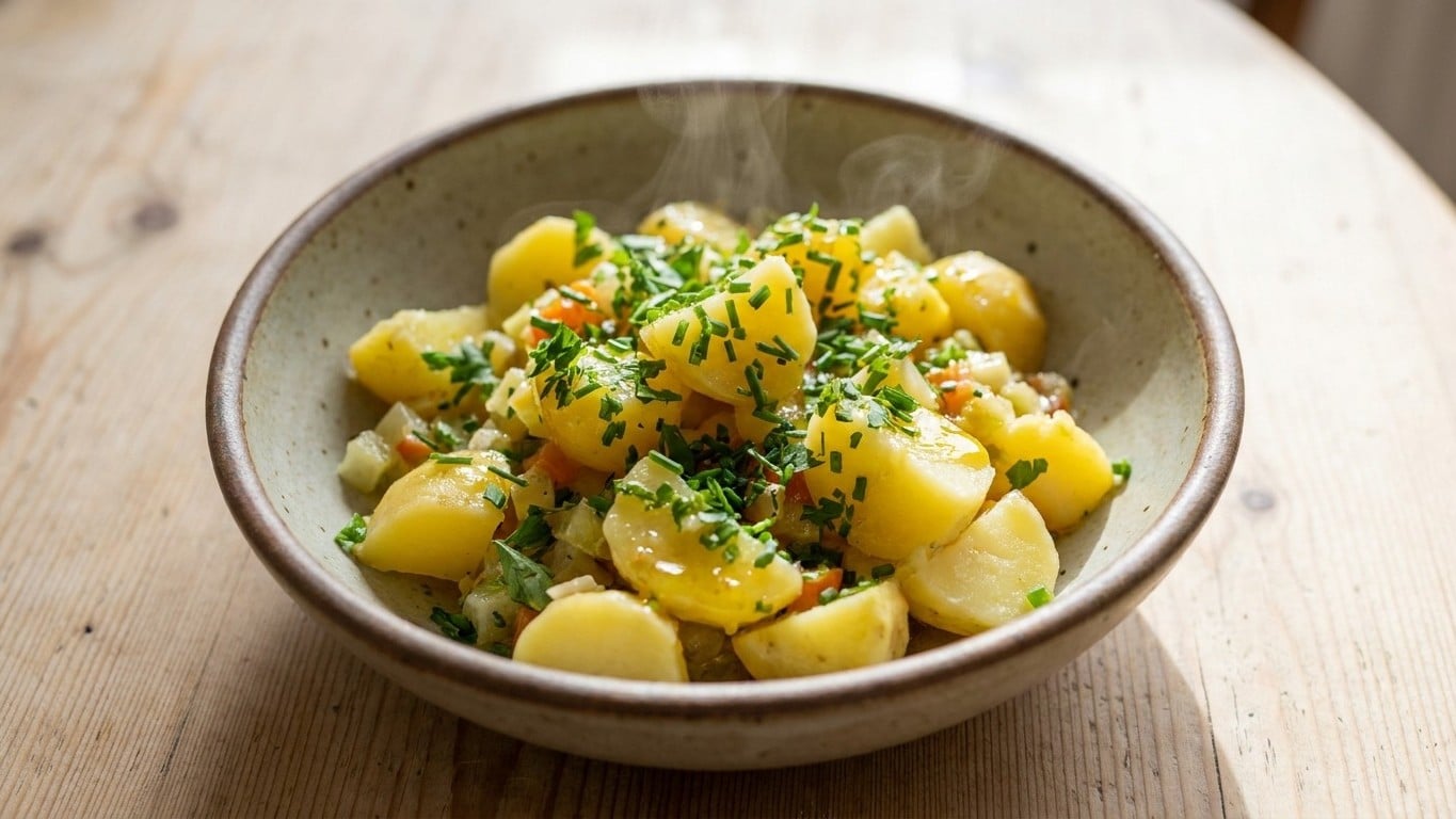 Je versais ma vinaigrette froide sur mes pommes de terre refroidies depuis 20 ans : un cuisinier m'a montré le seul moment...