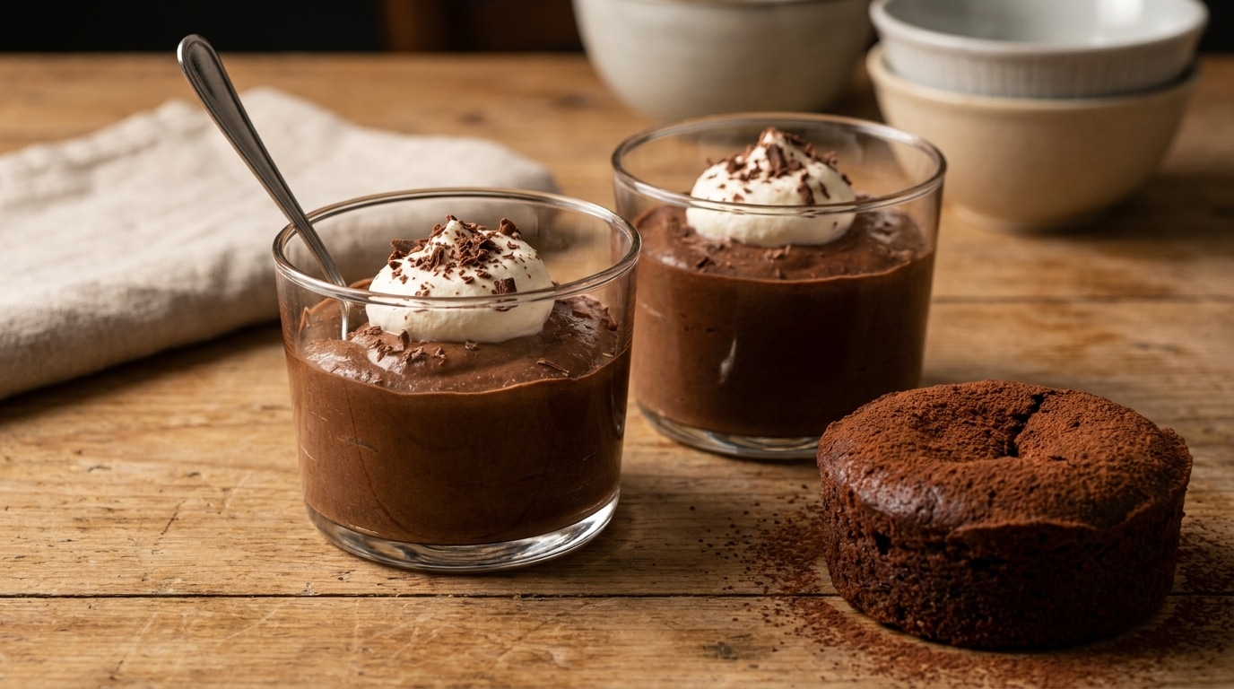 La Patisserie La Plus Simple Du Monde 3 Douceurs Au Chocolat Ou La Liste De Courses Tient Sur Un Post It 2 Ingredients Max Featured