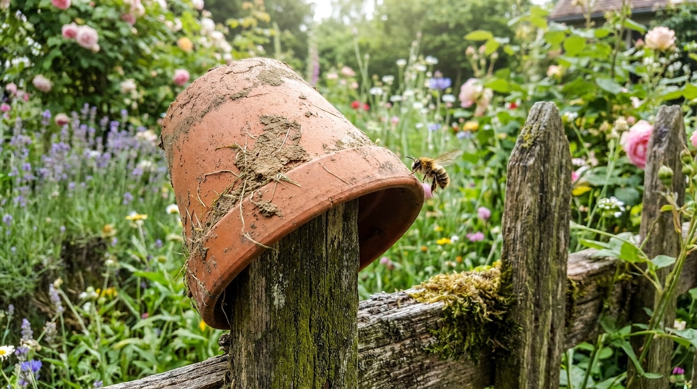 Les Anciens Le Savaient Ce Pot Retourne Sur Un Piquet Dans Un Jardin Na Jamais Ete Quune Decoration Featured