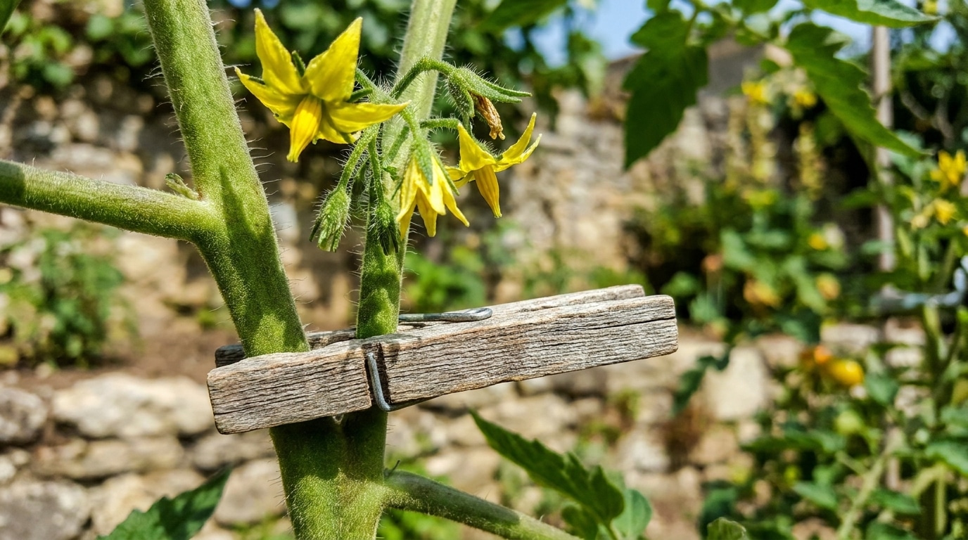 Les Anciens Y Pensaient Avant Chaque Ete La Petite Pince A Linge Posee Sur Le Plant De Tomate Qui Double La Recolte Featured