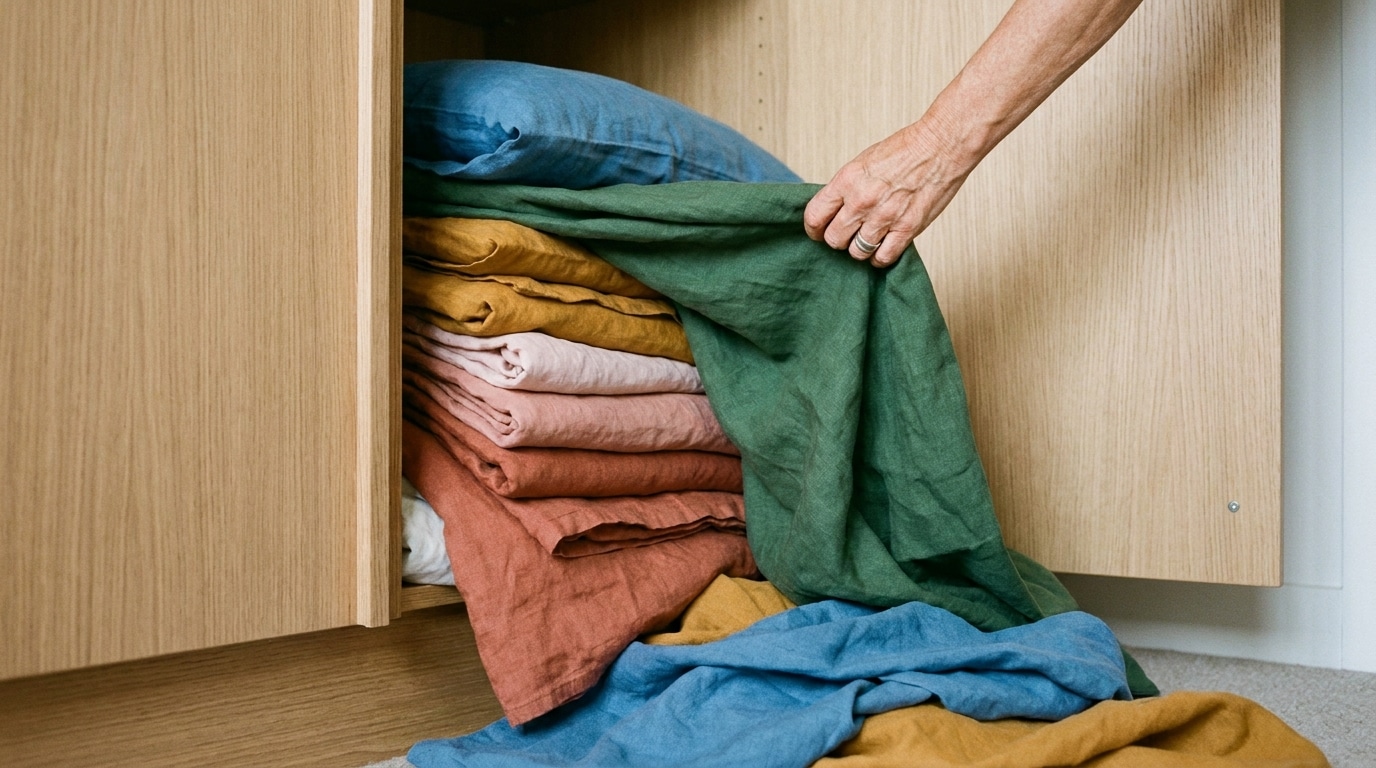 Mon Armoire Debordait De Draps Entasses En Vrac Le Jour Ou Une Amie Ma Montre Sa Facon De Les Plier Jai Gagne Une Etagere Entiere Featured
