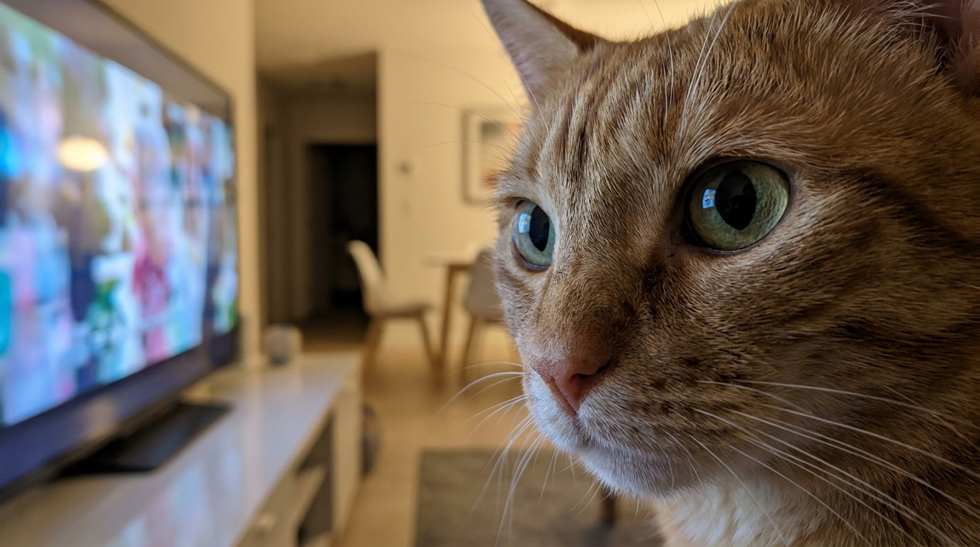 Mon Chat Sinstallait Devant La Tele Chaque Soir Jai Cru Quil Regardait Limage Avant De Comprendre Ce Qui Lattirait Vraiment Featured