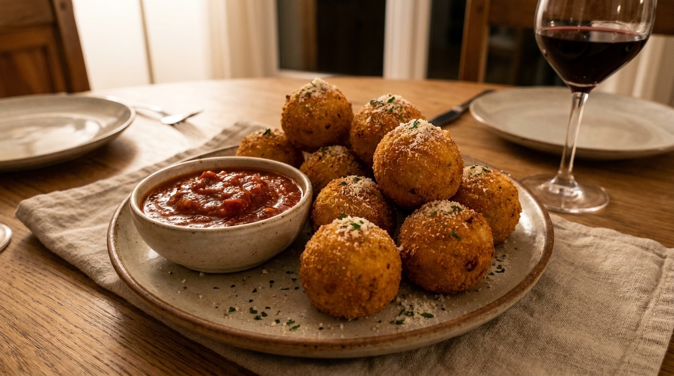 Pourquoi Se Contenter De Cacahuetes Ces Arancini Croustillants Illuminent Nimporte Quelle Table Daperitif Featured