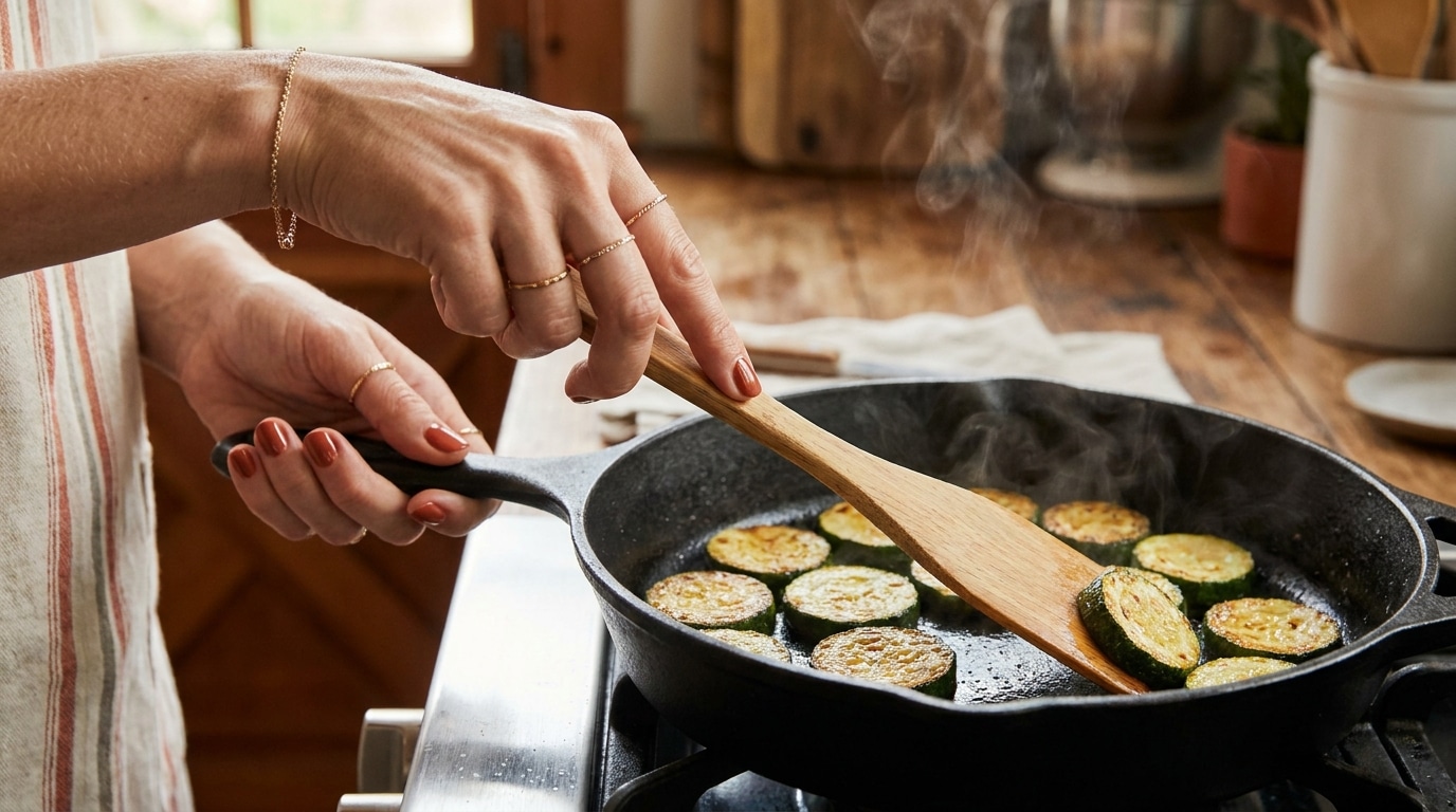 Elles Sont Grillees Comme Au Resto Ce Que Je Fais A Mes Courgettes Avant De Les Poeler Les Empeche Detre Detrempees Featured