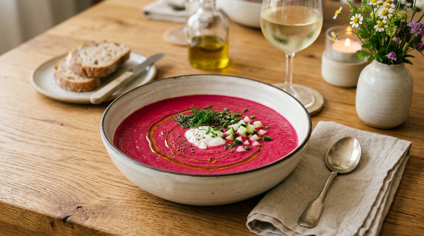 Et Si La Betterave Detronait La Tomate Cet Ete Le Gaspacho Tout Frais Et Tout Rose Qui Surprend Des La Premiere Cuillere Featured