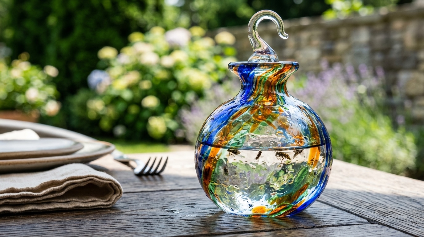 Fini Les Repas Dete Gaches Cet Objet En Verre Souffle Que Posaient Les Anciens Suffit A Proteger Toute La Table Featured